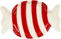 House of Seasons bord keramiek celebration snoep 15.5x10x2cm rood, wit