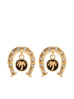 Palm Angels boucles d'oreilles Horseshoe à strass - thumbnail