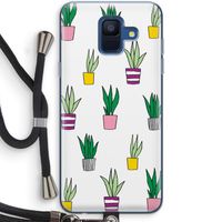 Sanseveria: Samsung Galaxy A6 (2018) Transparant Hoesje met koord