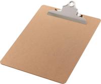 Q-CONNECT klemplaat, hardboard karton, ft A4, staand, bruin