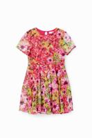 Jurk met tule en bloemen - RED - 11/12