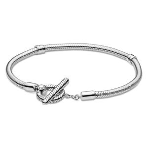 Pandora 599082C00 Armband Moments T-Bar Slangenpatroon zilver 16 cm