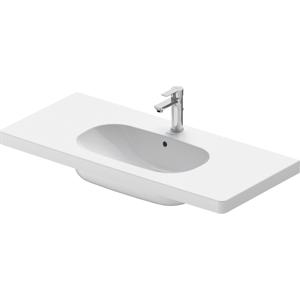 Duravit D code meubelwastafel 105x48 cm 1 kraangat met overloop wit 03421000002