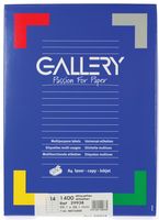 Gallery witte etiketten ft 99,1 x 38,1 mm (b x h), ronde hoeken, doos van 1.400 etiketten - thumbnail
