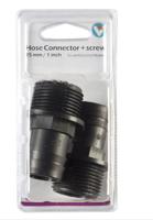 Hose Connector screw 25 mm 1 Inch vijveraccesoires - Vt