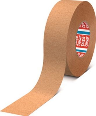 Tesa Afplakband | sterk gecrêpt | lichtbruin | lengte 50 m | breedte 50 mm | wiel | 6 stuks - 04319-00012-00 04319-00012-00