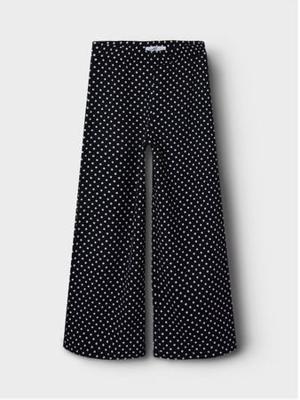 Name it zomer broek meisjes - zwart - wide leg fit - Nkfsalinda