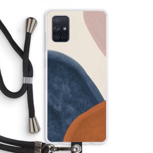 Geo #1: Samsung Galaxy A71 Transparant Hoesje met koord