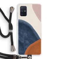 Geo #1: Samsung Galaxy A71 Transparant Hoesje met koord
