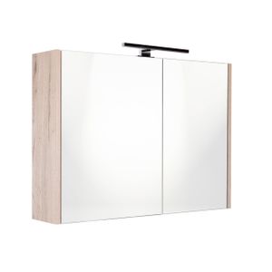 Best Design Halifax spiegelkast 80x60cm met opbouwverlichting MDF houtlook 4014640