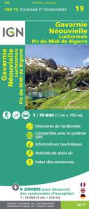 Fietskaart - Wandelkaart 19 Gavarnie Néouvielle | IGN - Institut Géogr