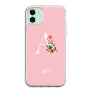 Pink Bouquet: iPhone 11 Transparant Hoesje