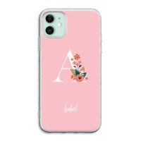 Pink Bouquet: iPhone 11 Transparant Hoesje