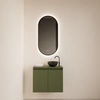 BWS Fonteinmeubel Meadow 60x50 cm Olijf Groen Incl. Topplaat - Fonteinmeubel Meadow 60x50 cm Olijf Groen Incl. Topplaat