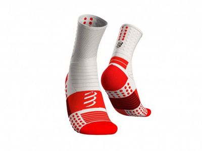 Compressport Marathon hardloopsokken wit T1 Compressport Marathon hardloopsokken wit T1
