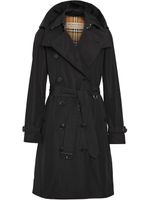 Burberry trench à capuche amovible - Noir