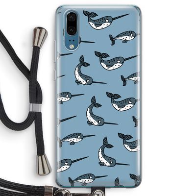 Narwhal: Huawei P20 Transparant Hoesje met koord