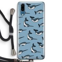 Narwhal: Huawei P20 Transparant Hoesje met koord
