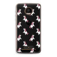 Eenhoorns overal: Motorola Moto Z Force Transparant Hoesje