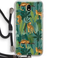 Luipaard 2: Samsung Galaxy J7 (2017) Transparant Hoesje met koord