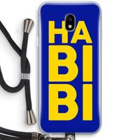 Habibi Blue: Samsung Galaxy J3 (2017) Transparant Hoesje met koord