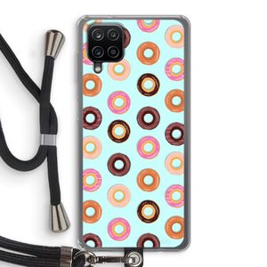 Donuts: Samsung Galaxy A12 Transparant Hoesje met koord