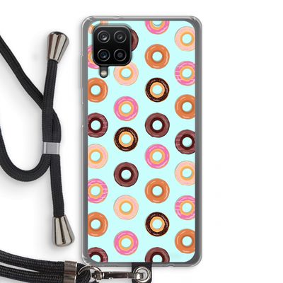 Donuts: Samsung Galaxy A12 Transparant Hoesje met koord