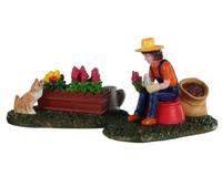 Garden grooming, set of 2 - Lemax Garden grooming, set of 2 - Lemax