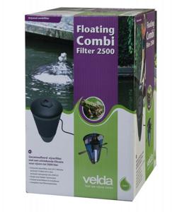 Velda Floating Combi Filter 2500 - Helder Vijverwater tot 5000L met UV-C en Filterschuim