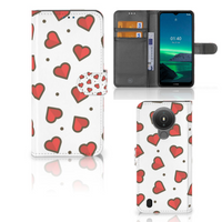 Nokia 1.4 Telefoon Hoesje Hearts - thumbnail