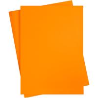 Gekleurd Karton, A2, vel 420x594 mm, 180 gr, oranje, 10 vel/ 1 doos
