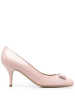 Ferragamo escarpins Carla 70 mm à nœud Viva - Rose