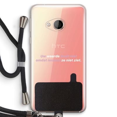 uw waarde daalt niet: HTC U Play Transparant Hoesje met koord