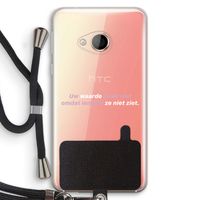 uw waarde daalt niet: HTC U Play Transparant Hoesje met koord