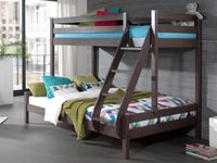 Stapelbed TRIO 90x200 cm & 140x200 cm taupe - thumbnail
