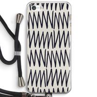 Marrakech Zigzag: iPhone 5 / 5S / SE Transparant Hoesje met koord