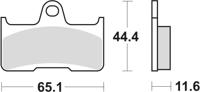 TRW Brake pad mcb 756 si sintered metal