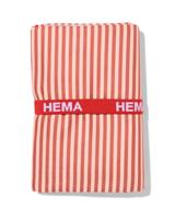 HEMA Strandlaken 110x175cm microvezel strepen (perzik)