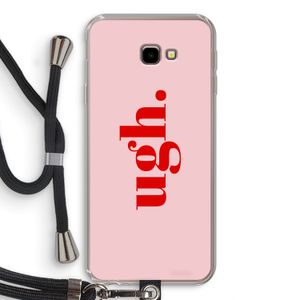 Ugh: Samsung Galaxy J4 Plus Transparant Hoesje met koord