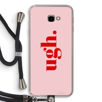 Ugh: Samsung Galaxy J4 Plus Transparant Hoesje met koord