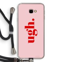 Ugh: Samsung Galaxy J4 Plus Transparant Hoesje met koord