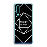 Negenduust geometrisch: Huawei P30 Transparant Hoesje