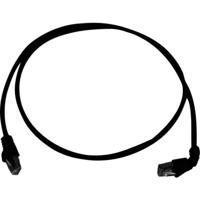 Telegärtner 100008020 RJ45 Netwerkkabel, patchkabel CAT 6A S/FTP 0.50 m Zwart Vlambestendig, Halogeenvrij 1 stuk(s)