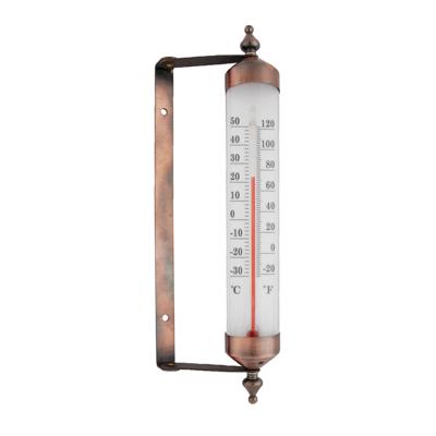 Esschert Design Buiten Wand Thermometer - Metaal - 4 x 8 x 25 cm - Celsius / Fahrenheit