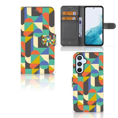 Samsung Galaxy A54 5G | Telefoon Hoesje | Funky Retro | Portemonnee hoesje