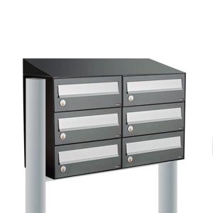 Allux Hive Set 2-Breed, 3-Hoog Met Dak Op Statief Antraciet - 40030065_2x3ds