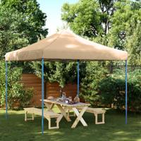 Partytent inklapbaar pop-up 292x292x315 cm beige