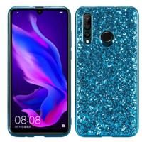Glitter poeder schokbestendig TPU beschermende case voor Huawei Nova 4 (blauw)