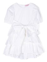 Miss Blumarine robe à manches bouffantes - Blanc