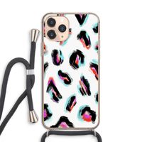 Cheetah color: iPhone 11 Pro Transparant Hoesje met koord Cheetah color: iPhone 11 Pro Transparant Hoesje met koord